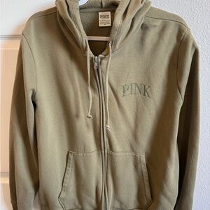 PINK Victoria's Secret Tan Fleece Jacket